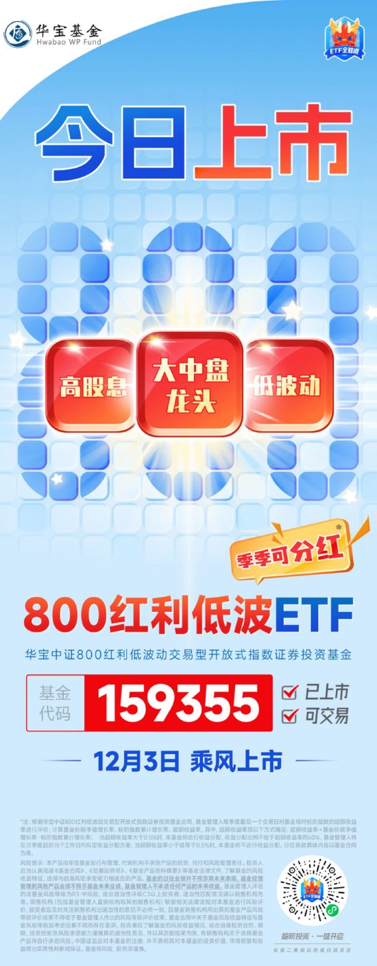 当大盘蓝筹遇上红利低波，800红利低波ETF今日乘风上市！